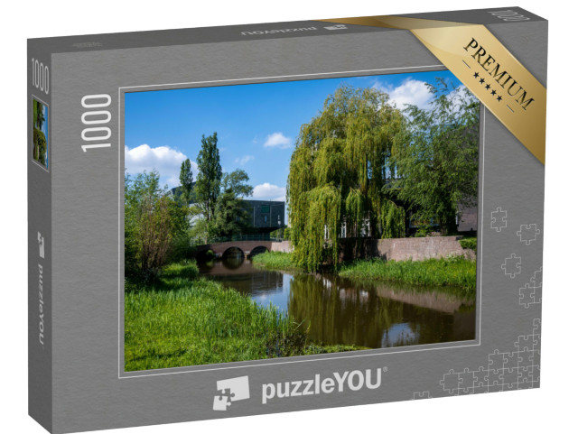 Puzzel 1000 stukjes „Museum en Dommel Eindhoven“