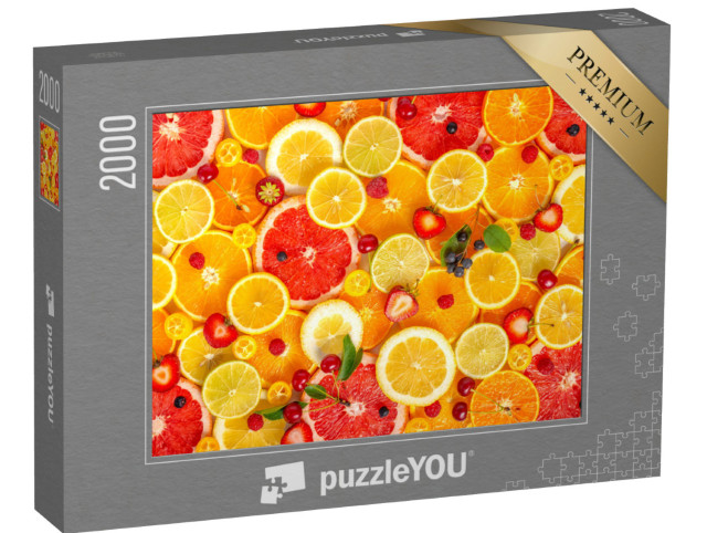 Puzzel 2000 stukjes „Vers gesneden citrusvruchten“