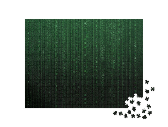 Puzzel 1000 stukjes „Binaire code in virtuele realiteit“