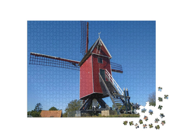 Puzzel 1000 stukjes „Herenigingsmolen in Nederland“