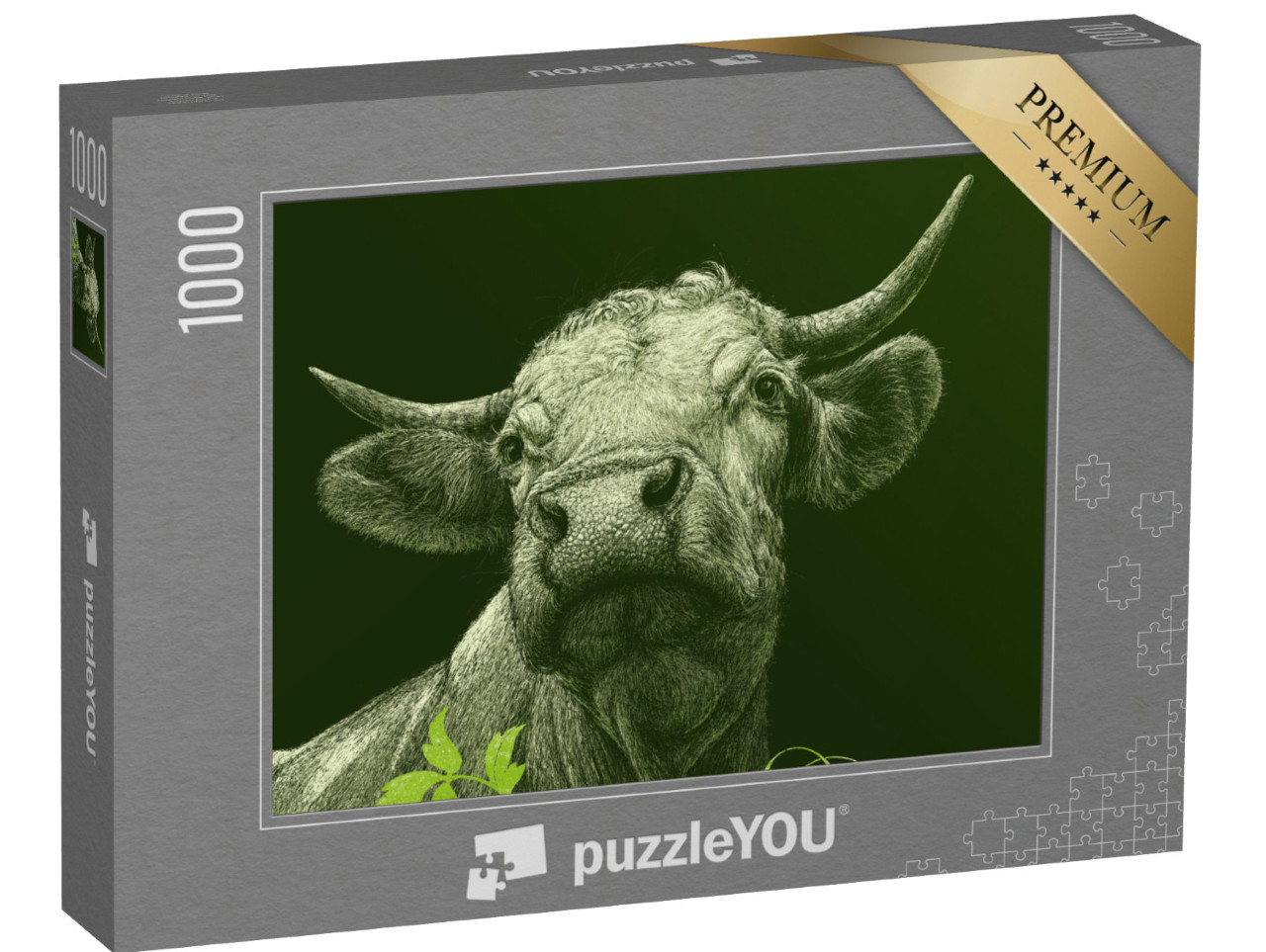 Puzzel 1000 stukjes „Koe“