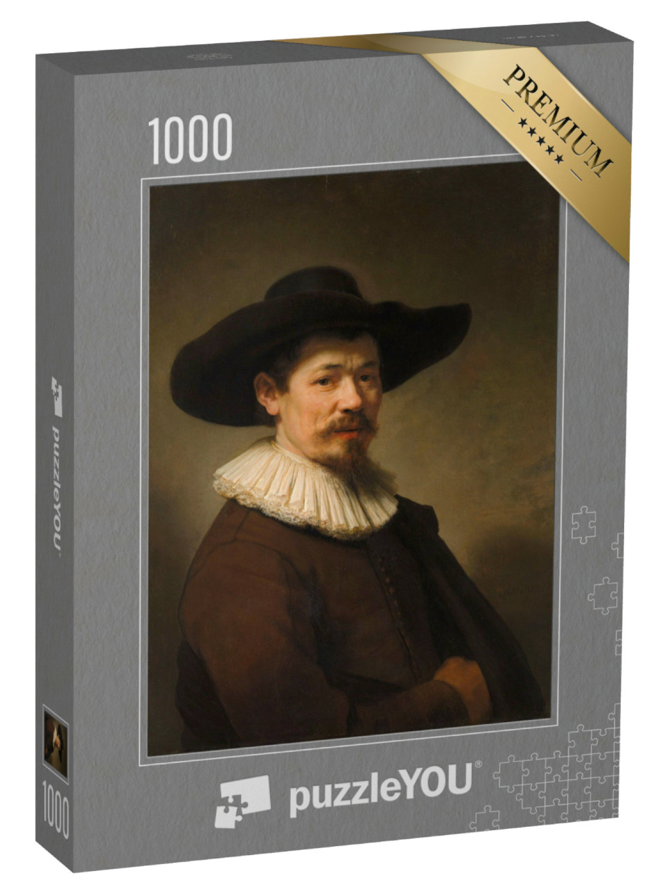 Puzzel 1000 stukjes „Rembrandt - Portret van Herman Doomer“